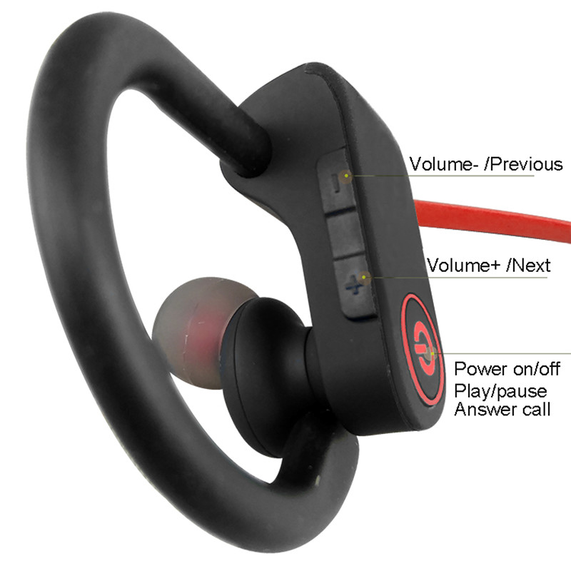 Auriculares inalámbricos Bluetooth con gancho para la oreja cómodo y atmosférico